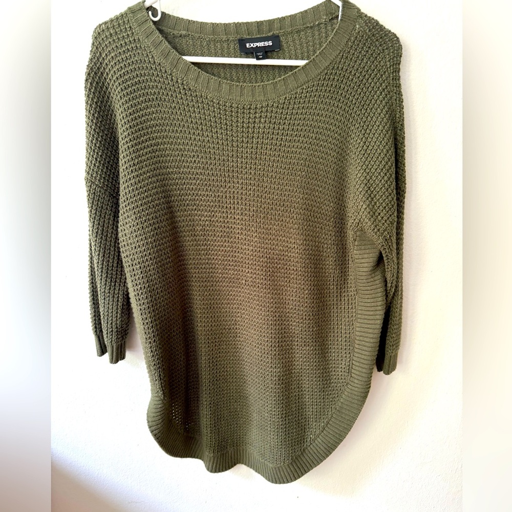 Express Olive Green Sweater